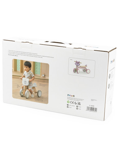 VIGA PolarB Medinis poliarinis meškinas su minkštais ratukais