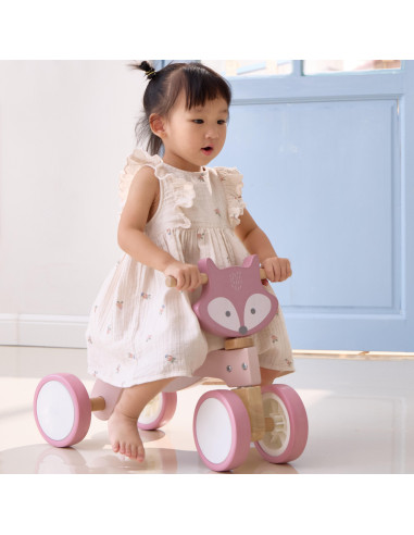 VIGA PolarB Wooden Fox Ride-On with Soft Wheels