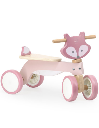 VIGA PolarB Wooden Fox Ride-On with Soft Wheels