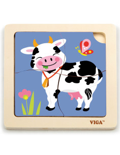 VIGA Handy Wooden Cow Puzzle