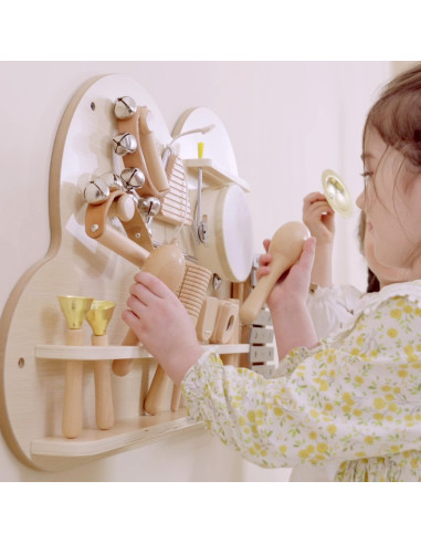 VIGA Wooden Music Board Set of 12 Percussion Instruments