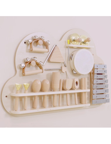 VIGA Wooden Music Board Set of 12 Percussion Instruments