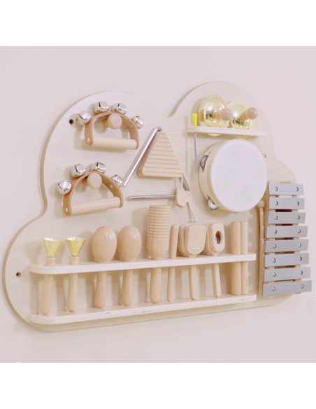 VIGA Wooden Music Board Set of 12 Percussion Instruments