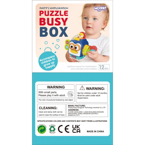 WOOPIE Pingvinas Montessori sensorinis kamuolys 6in1 WOOPIE Pingvinas Montessori sensorinis kamuolys 6in1