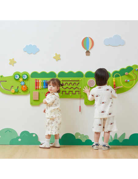 VIGA Crocodile Manipulative Sensory Board FSC Montessori Certificate