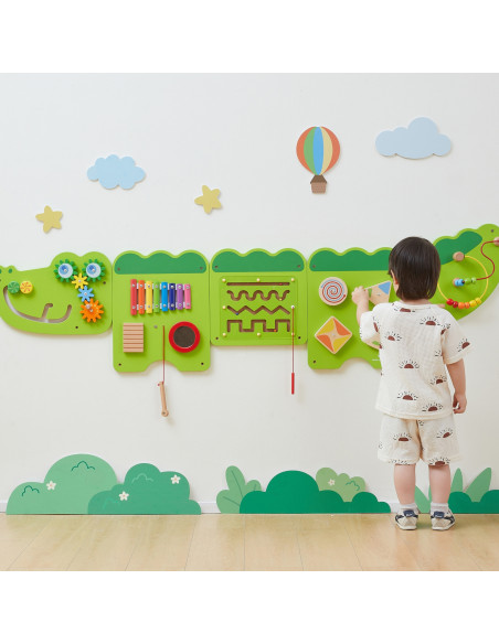 VIGA Crocodile Manipulative Sensory Board FSC Montessori Certificate