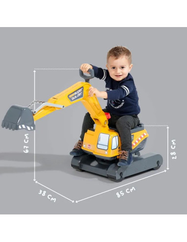 FALK Super Builder Excavator with Trailer and Accessories