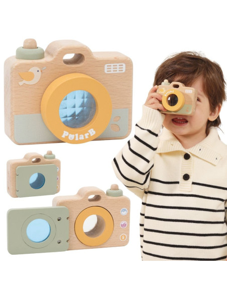 VIGA My First Wooden Camera for Kids Kaleidoscope