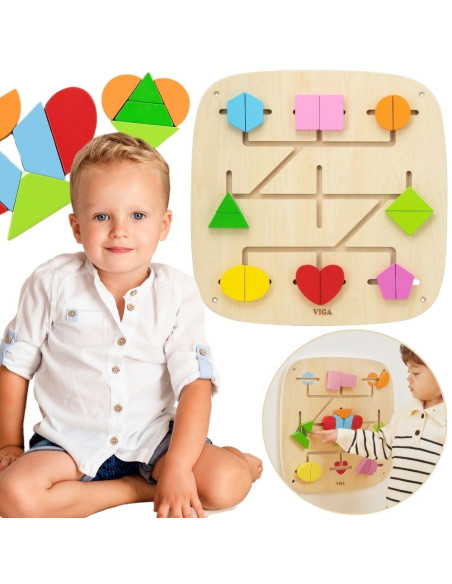 VIGA Wall Activity Panel with 16 Movable Elements