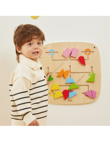 VIGA Wall Activity Panel with 16 Movable Elements