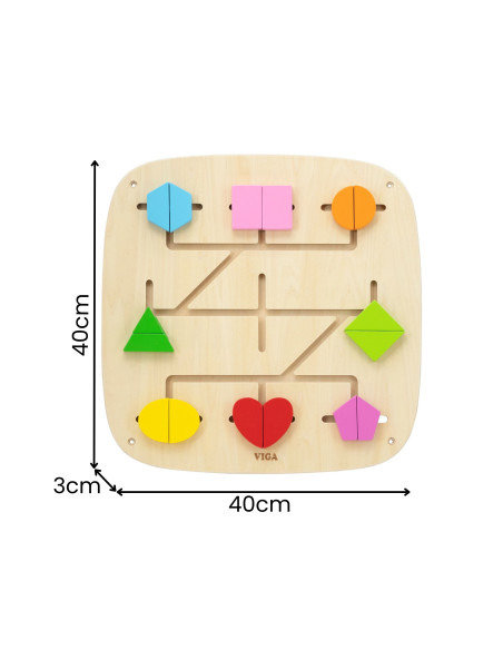 VIGA Wall Activity Panel with 16 Movable Elements