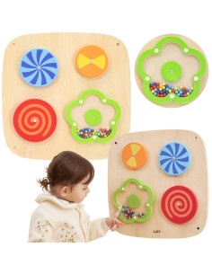 VIGA Wooden Wall Panel - Swirling Patterns
