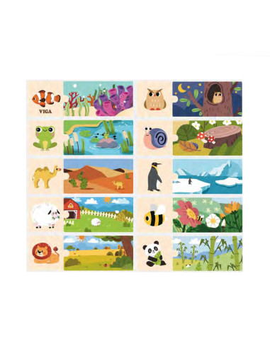 VIGA Logic Puzzle with Animals Jigsaw Puzzle