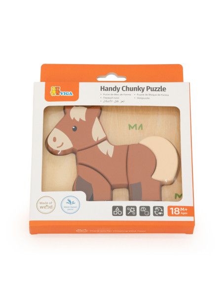 VIGA Wooden Puzzle - My Friend the Horse