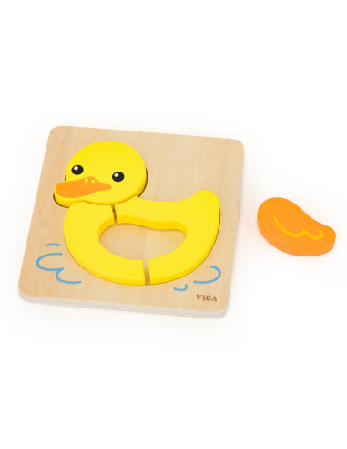 VIGA Wooden Puzzle - Cute Duck