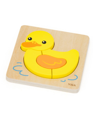VIGA Wooden Puzzle - Cute Duck