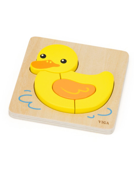 VIGA Wooden Puzzle - Cute Duck