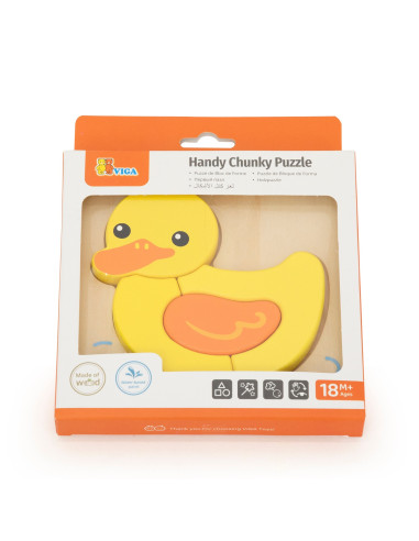 VIGA Wooden Puzzle - Cute Duck