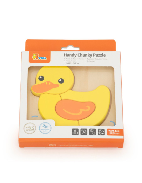 VIGA Wooden Puzzle - Cute Duck