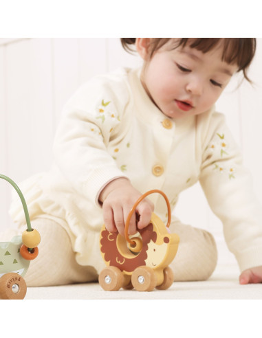 VIGA Bead Maze on Wheels – Hedgehog 12M+