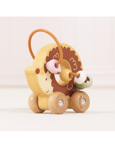 VIGA Bead Maze on Wheels – Hedgehog 12M+