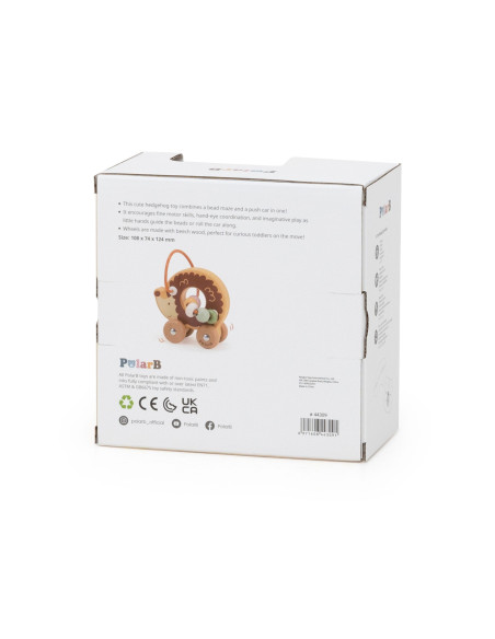 VIGA karoliukų labirintas ant ratų – Ežiukas 12M+