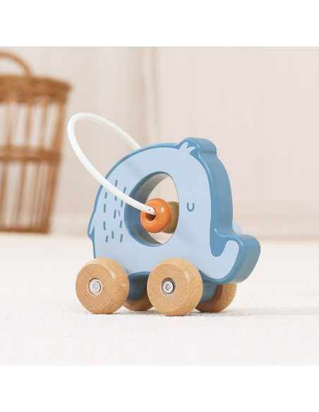 VIGA Bead Maze on Wheels - Elephant 12M+
