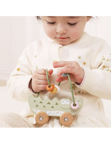 VIGA Bead Maze on Wheels - Crocodile 12M+