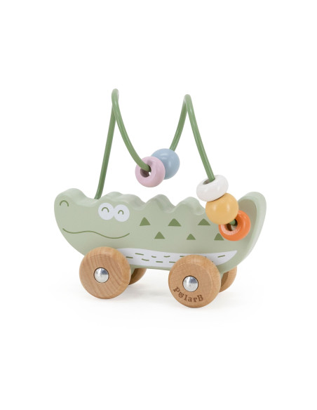 VIGA Bead Maze on Wheels - Crocodile 12M+