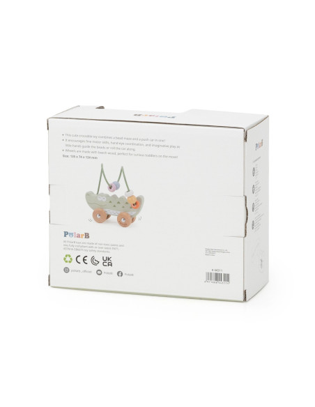 VIGA Bead Maze on Wheels - Crocodile 12M+