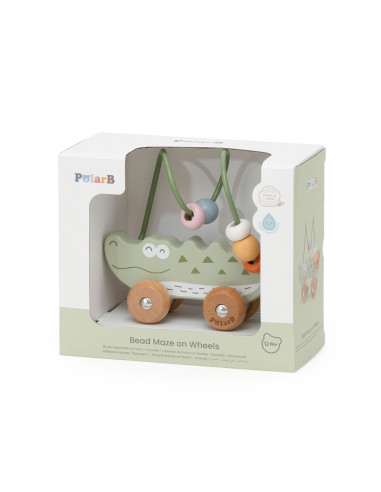 VIGA Bead Maze on Wheels - Crocodile 12M+