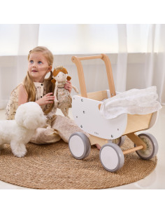 VIGA Wooden Doll's Pram with Gondola 2