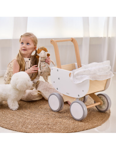 VIGA Wooden Doll's Pram with Gondola