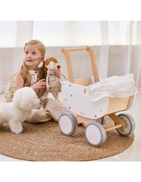 VIGA Wooden Doll's Pram with Gondola