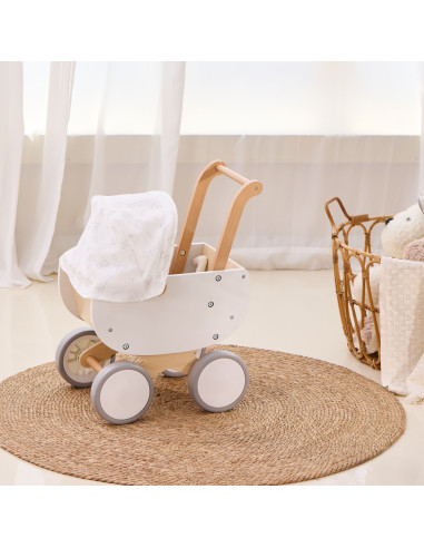 VIGA Wooden Doll's Pram with Gondola