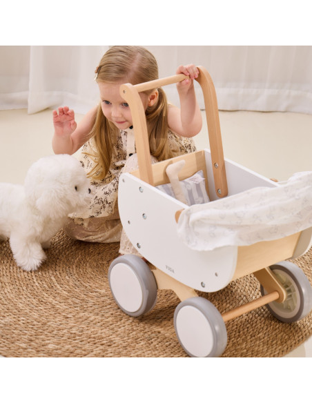 VIGA Wooden Doll's Pram with Gondola