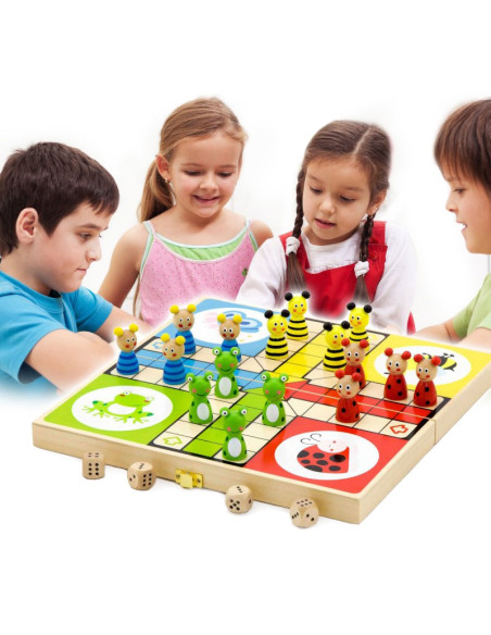 VIGA Wooden Ludo Game