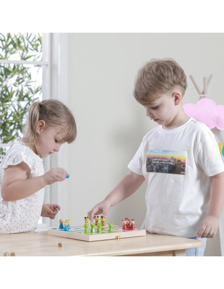 VIGA Wooden Ludo Game