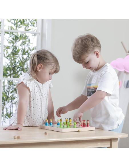 VIGA Wooden Ludo Game