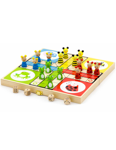 VIGA medinis Ludo žaidimas