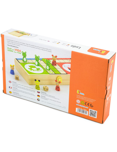 VIGA Wooden Ludo Game