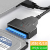 SATA to USB 3.0 / 2.0 kabelis 2,5 inch HDD, SSD diskų pajungimui per USB 3.0 / 2.0
