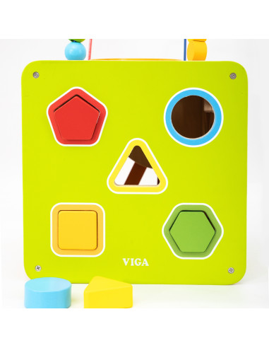 Viga Wooden Educational Cube 5-in-1