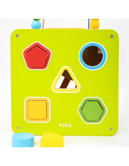 Viga Wooden Educational Cube 5-in-1
