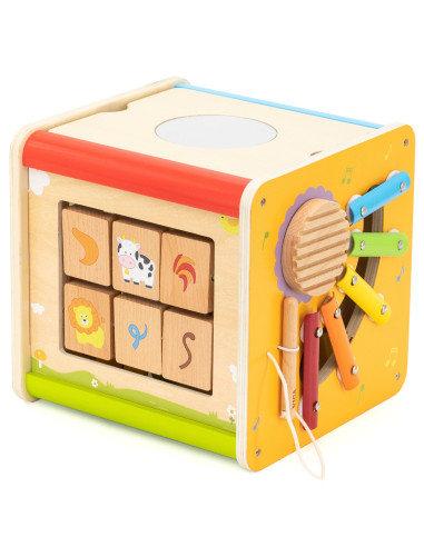 Viga Wooden Educational Cube 5-in-1