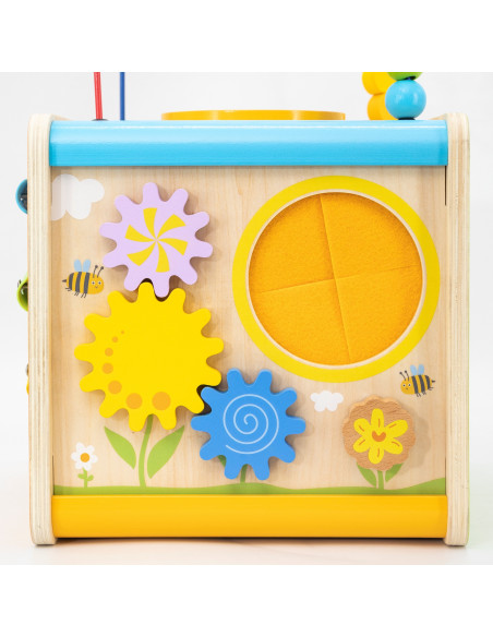 Viga Wooden Educational Cube 5-in-1