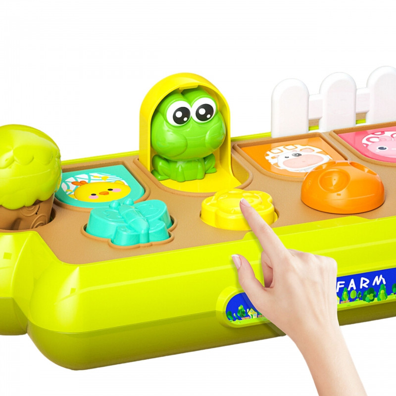 WOOPIE BABY Образовательная всплывающая игрушка Счастливая ферма POP-UP животных