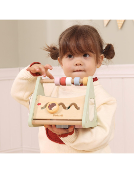 VIGA Activity Triangle – 5-in-1 Wooden Educational Toy