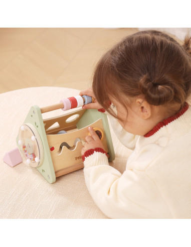 VIGA Activity Triangle – 5-in-1 Wooden Educational Toy