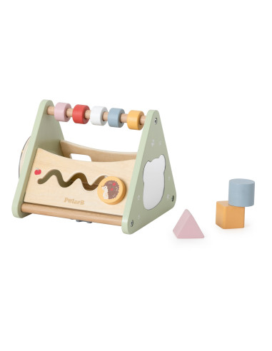 VIGA Activity Triangle – 5-in-1 Wooden Educational Toy
